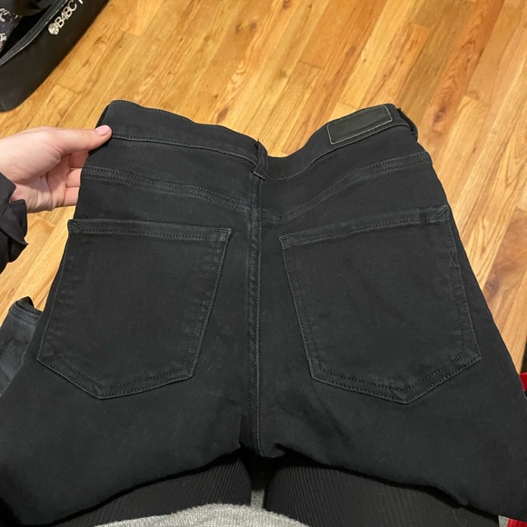 Express high-rise stretch legging, distressed knees, black- Size 0R - Picture 8 of 9